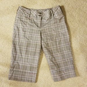 Plaid Capris